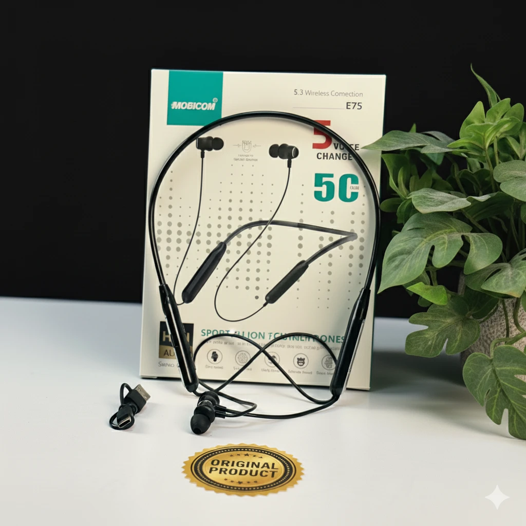 Voice Changer Neckband 50 Hours Backup (Mobicom E75)
